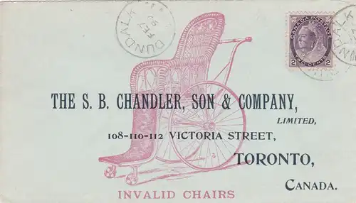 1899: Canada Dundalk to Toronto: Invalid chairs, Microscopes