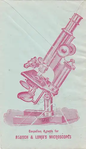 1899: Canada Dundalk to Toronto: Invalid chairs, Microscopes