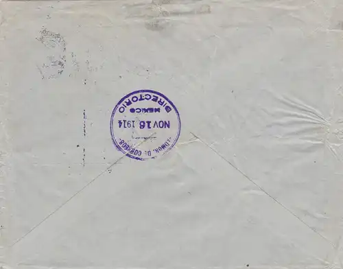 1914: US Postage used in Vera Cruz plus Tax/Mexico