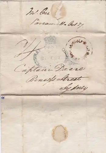 1832: Parramatta to Sydney. Earliest known usage