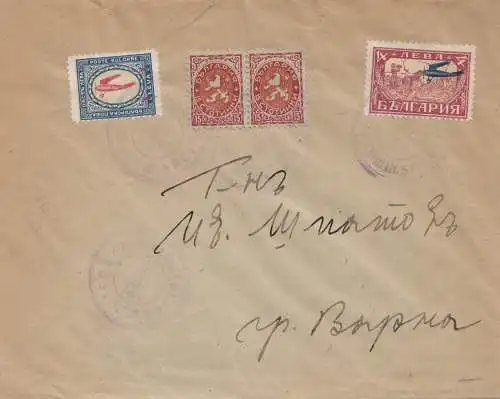 Bulgarie 1927: Lettre de Sofia à Varna