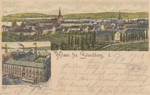 Danemark: 1902: Carte de vue Hilsen