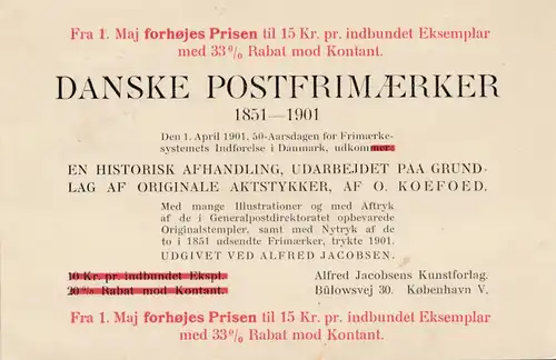 Dänemark: 1901: Postkarte Kopenhagen