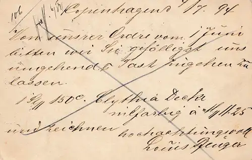 Danemark: 1894: Copenhague comme une affaire complète après Reichenbach