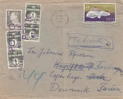 Dänemark: 1964: Brief nach Kopenhagen