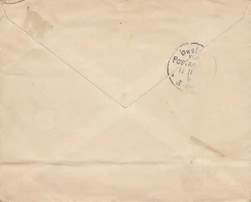 Danemark: 1908: Lettre à Berlin: Lavala: Wasbar