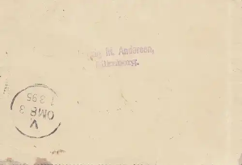 Danemark: 1895: Lettre de carte complète de Silkeborg