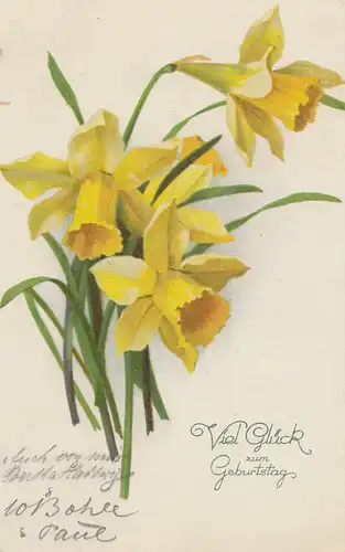 Danemark: 1928: Carte d'anniversaire avec cachet publicitaire bateau à Berlin