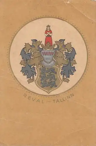 Estland: Ansichtskarte Wappen Tallinn