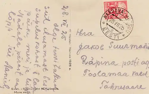 1925: Ansichtskarte Narodva