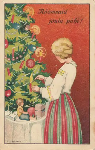 Estland: 1933: Weihnachtskarte Torma