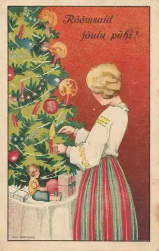 Estland: 1933: Weihnachtskarte Torma