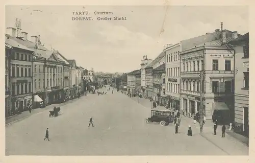 Estland: 1933: Ansichtskarte Tartu