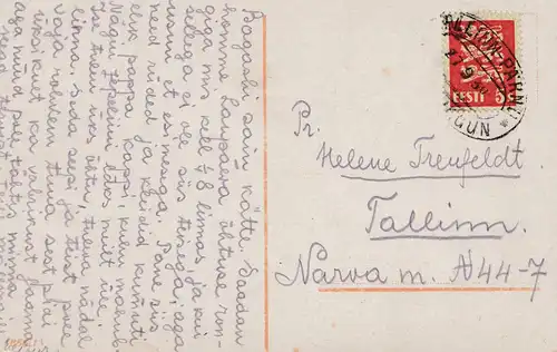 Estonie: 1930: Carte de visite des filles