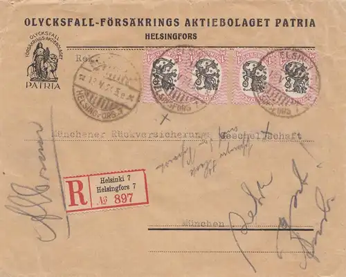 Finlande: recommandé 1924 Helsinki à Munich