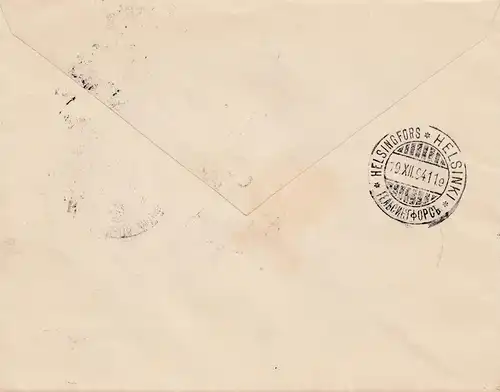 Finlande: 1894: Lettre recommandé par Helsingfors