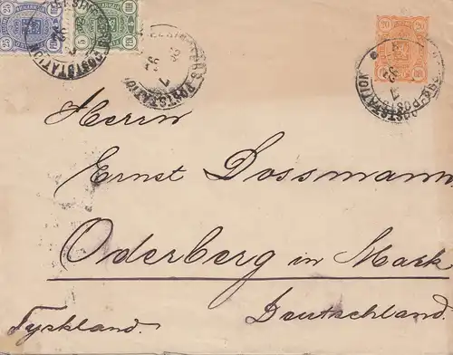 Finnland: 1892: Helsinki nach Deutschland