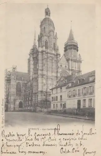 France: 1903: Carte postale Evreux