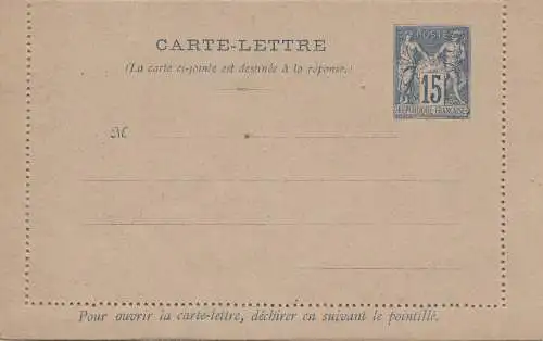 Frankreich: Carte-Lettre K8