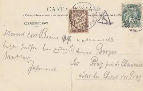 France: 1907: Carte de Prague.