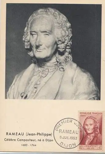 Frankreich: 1953 Premier Jour Rameau Dijon