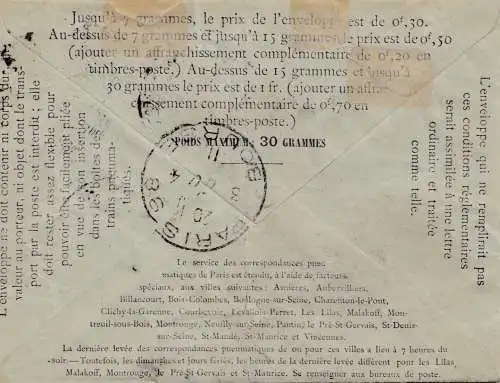 France:1911: Lettre de Paris.