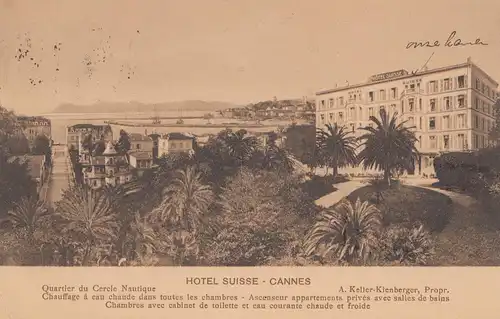 France: 1925 Carte de Cannes vers les Pays-Bas