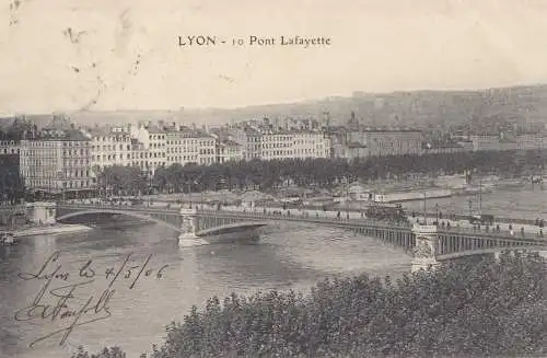 France: 1906: Carte de vue Lyon PERFIN