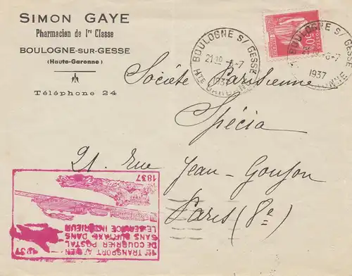 France: 1937: Boulogne-sur-Gesse à Paris