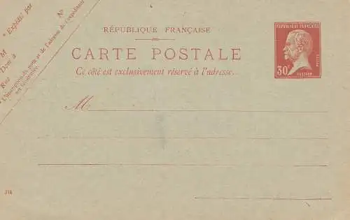 Frankreich: Ganzsache - Carte Postale