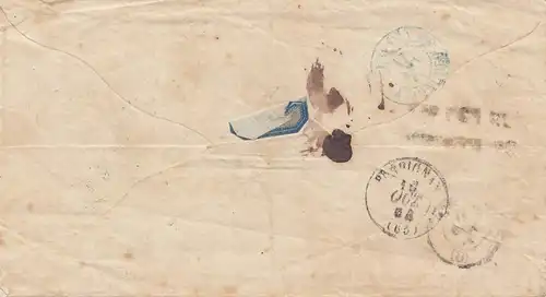 France: 1856: Lettre à Valence.