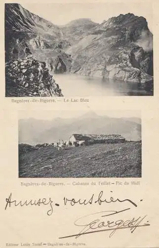 France: 1904: Carte de vue Bagneres