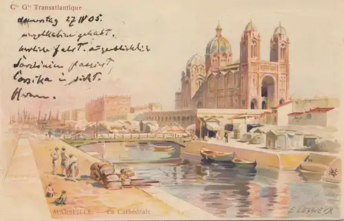 France: 1905: Carte de Marseille après Quakenbrück