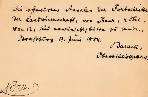 France: 1884 Strasbourg après Karlsruhe. .