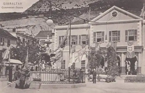 Gibraltar: carte de vue Commercial Square.