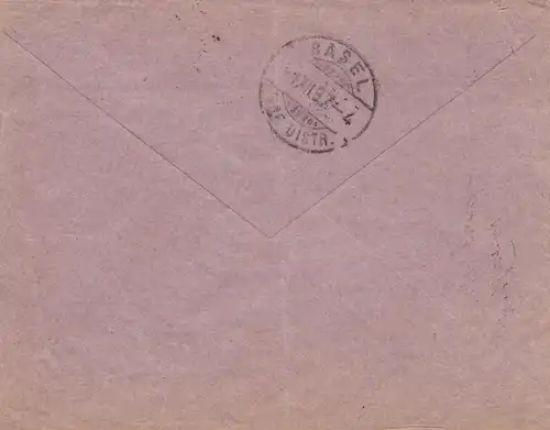 Griechenland: 1897 Brief nach Basel
