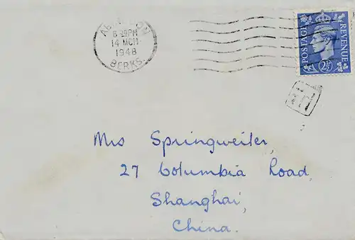 Angleterre: 1948 Abingdon en Chine.