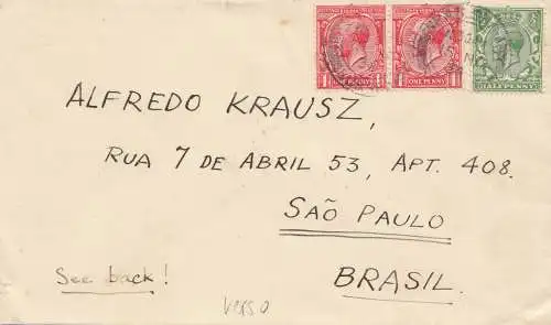 England: 1934: Sussex nach Sao Paulo/Brasil