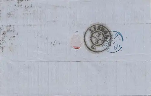 Angleterre: 1866: Manchester/Glasgow vers le Portugal