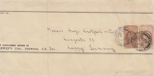 England: 1909 Norwood nach Leipzig