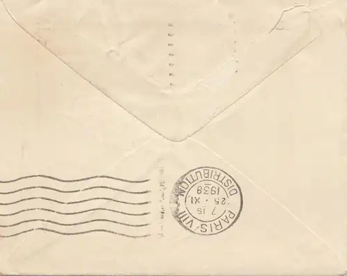 Angleterre: 1938: Lettre à Paris.