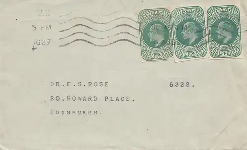 England: 1927: nach Edinburgh