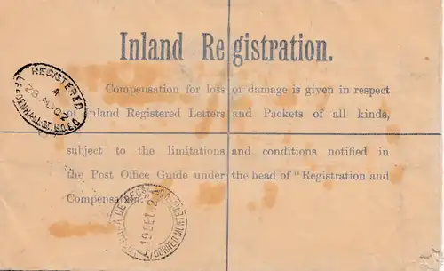 Angleterre: 1902: Registered a Montevideo