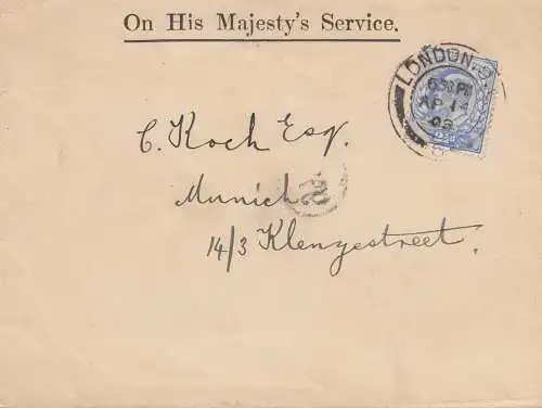 England: 1903: London nach München