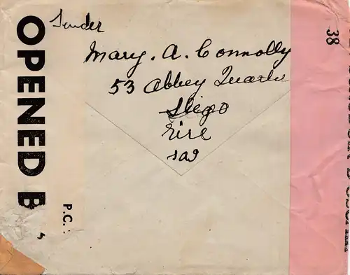 Irland: Luftpost nach USA: Doppelte Zensur