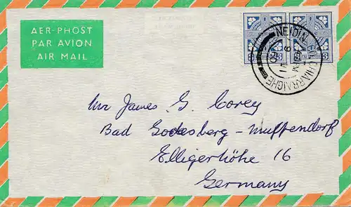 Irland: 1960: Neidin - Luftpost nach Bad Godesberg