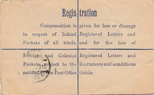 Irland: 1924: Ganzsache Registered Larne nach Oldenburg
