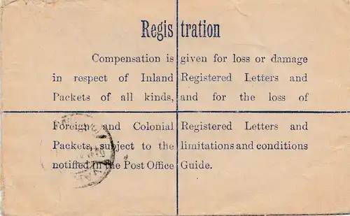 Irlande: 1924: Affaire entière Registered Larne vers Oldenburg