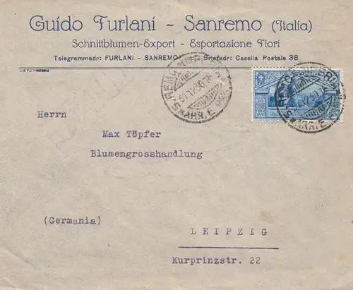 Italie: 1930: San Remo a Leipzig: Fleurs
