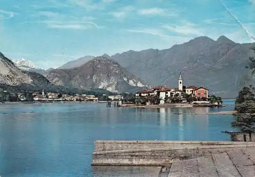 Italien: 1963: Ansichtskarte Lao Maggiore - Espresso - nach Leipzig